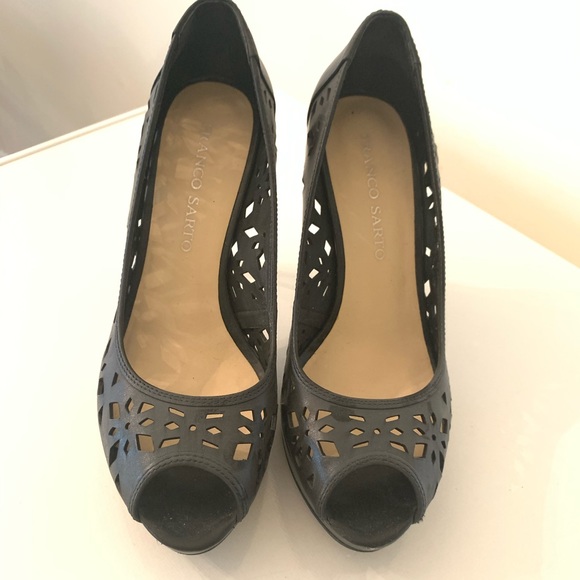 Gorgeous leather Franco Sarto 4 inch heels - Picture 3 of 6